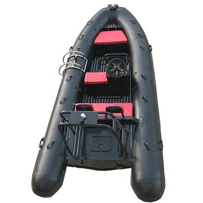 China Water Sports 16ft Double Aluminum Rigid RIB 480 Hull Deep V Shape Fishing Inflatable Boats For Sale for sale