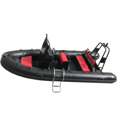 China Durable 17ft 10Capacity Rowing Aluminum Double Hull Inflatable Boat RIB500 Hypalon/PVC For Sale for sale