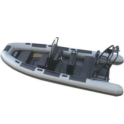 China Thailand Rhib560 18ft 10capacity Hypalon/PVC Ultralight/Durable Rigid Aluminum Inflatable Boat For Sale for sale