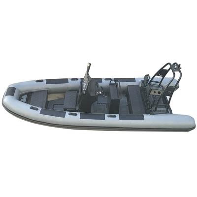 China Ultralight Aluminum Orca / Boat Use Durable 18ft Ocean Rhib560 / Hypalon / PVC Inflatable RIB Boats for sale