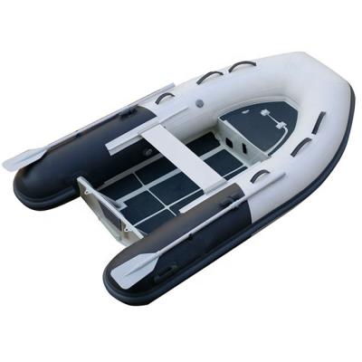 China Orca Rib270 Hypalon/PVC V Shape Hull 9ft Ultralight/Durable High Speed ​​Aluminum Open Rowing Boat for sale