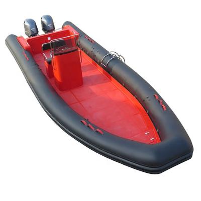 China Water Sports Double RIB 860 Engine 28.5ft Patrol Luxury Hypalon Boat In Fiberglass/Orca/PVC Military Hull for sale