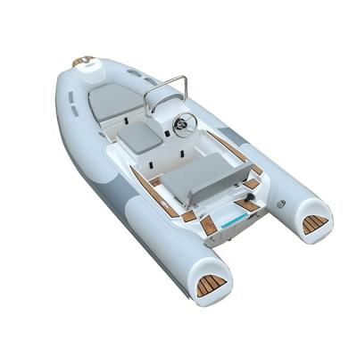 China 11ft Luxury For Fishing Rigid 3Capacity Lake Orca Hypalon/PVC RIB340 Fiberglass Hull Inflatable Boat for sale