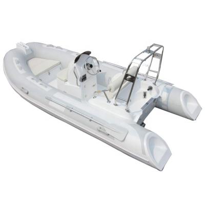 China 13ft Luxury Rigid Hull Fiberglass Inflatable Dinghy Boat RIB390 Orca Hypalon/PVC With 5Persons for sale