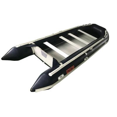 China Luxury Foldable 20ft Aluminum Floor 600cm Rescue Boat With 11Capacity Zodiac Orca Hypalon/PVC for sale