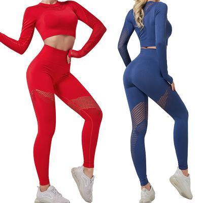 China QUICK DRY Hot Selling High Waist Yoga Suit Sports Suit High Yoga Set for sale