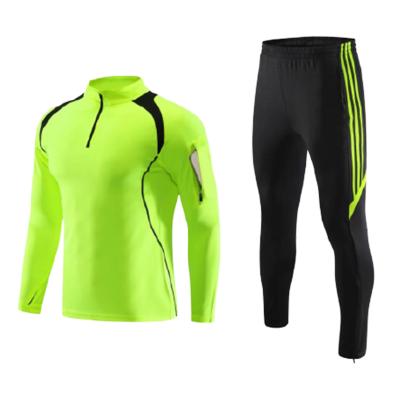 China 2021 New Sets Soccer Wear Customize Soccer Training Clothes Suit Mens Long Sleeve Sports Soccer Tracksuit Kits for sale