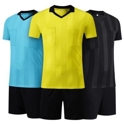 China New Designs Comfortable Breathable Quick Dry Referee Shirt Soccer Jersey Soccer Jersey Referee Uniform Breathable Referee Soccer Uniform for sale