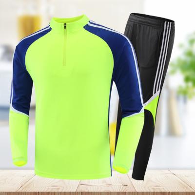 China Men's Long Sleeve Soccer Jersey Set Soccer Training Jacket Kids Soccer Tracksuit Comfortable Breathable Quick Dry for sale