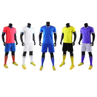 China NEW Sets Mens Jursey Soccer Uniforms Sets Empty Jersey Uniform Kits Breathable Football Soccer Sports Suits for sale