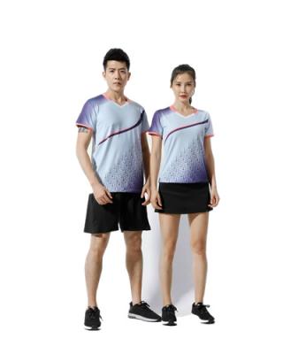 China Breathable Quick Dry Breathable Short T-Shirts Pant Men Golf Skirt Women Ping Pong Sport Wear Set Unisexs Tennis Wear for sale