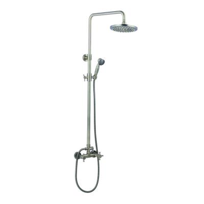 China Without Slide Bar Handle Shower Faucet Double Set In Wall Retro Shower Antique Shower Set for sale