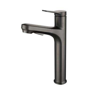 China 2023 Metered Faucets Modern Gourmet Pull Down Kitchen Sink Faucets Pull Out Zinc Alloy Bathroom Basin Faucets for sale