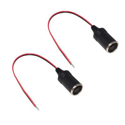 China SPT-1 12V/24V Female Cigar Cigarette Lighter Car Socket Connector Adapter, Cigar Cable with Battery Charger Plug for sale