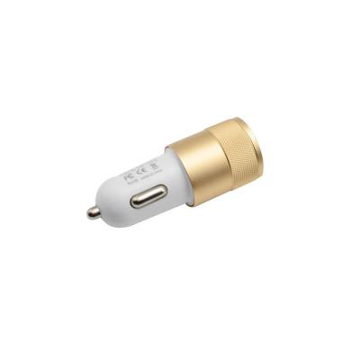 China Portable Universal Car Phone/Cell Phone Ipad/Camera/PDA/MP3 5V 2.1A Dual USB Car Charger for sale