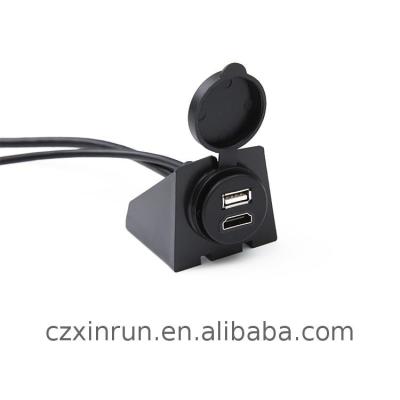 China New Design Multimedia USB HD MI Panel Mount Cable Adapter Low Price for sale