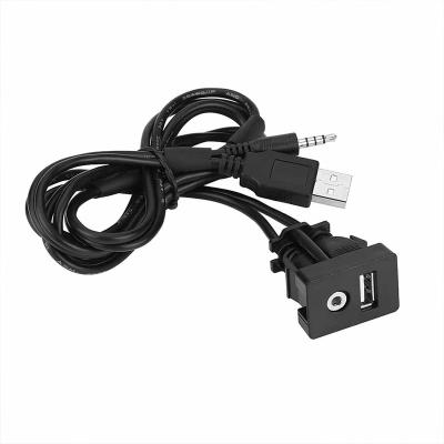 China New design 2019 plus new 1M 3ft multimedia and aux rack. 3.5mm extension usb cable in stock for sale