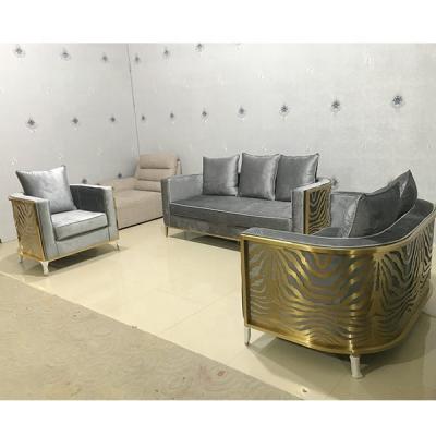 China C400C gray modern cheap modern home sale modern fabric furniture living room corner sectional sofa and loveseat set italian designs for sale