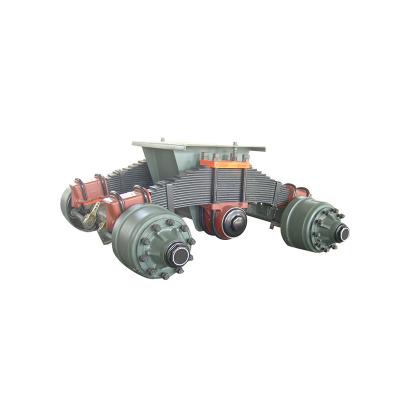 China Hot Sale Used 24t 28t 32t Trailer Truck Axle Single Point Bogie Suspension Trailer For Sale for sale