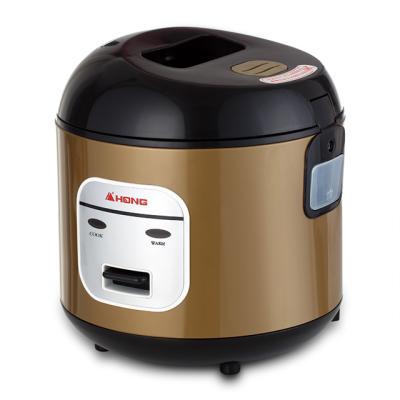 China Non-stick coating inner pot 350W general portable 0.6 liter mini electric rice cooker with gold color for sale