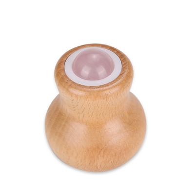 China Eco-friendly Wooden Shell Mushroom Gua Sha Massager Rose Quartz Guasha Jade Scraping Tool for sale