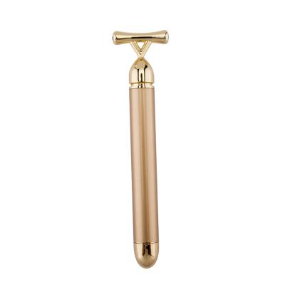 China High Quality Anti-Puffiness Care Pen Eye Massager Vibrator Energy Gold Bar Facial Stick for sale