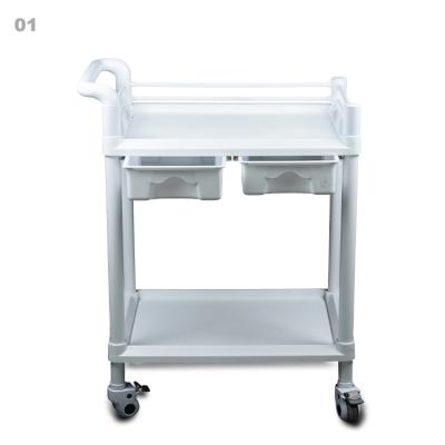 China New Product Contemporary Hospital Instrument Trolley With Four Wheel Mobile Durable Lab Drug Hospital Trolley for sale