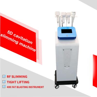 China Weight Loss Factory Direct Ultrasonic Cavitation RF Vacuum Slimming 5D Portable Cavitation RF Slimming Machine Skin Tightening for sale