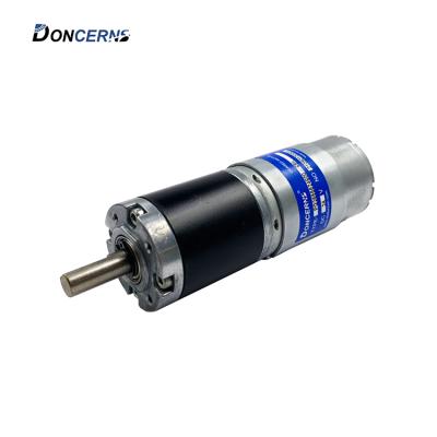 China 36mm gear reducer 555 motor 12V 24V waterproof planetary powerful dc 10N.m motor for robot for sale