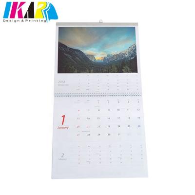 China Custom Eco-Friendly Spiral Wall Calendar Printing Service for sale