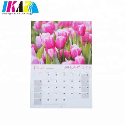 China Custom CMYK Eco-Friendly Color Wall Calendar Printing Service for sale