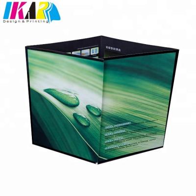 China paper & Custom Cardboard Double Door Fold Commercial Flyer Printing for sale