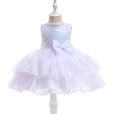 China Washable Toddler Baptism Gown Babies Party Evening Dress Cheap 2 Years Old Birthday Gown Baby Dress for sale