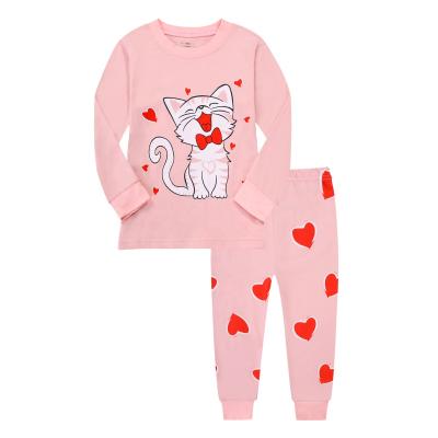 China Wholesale Breathable 100% Cotton Baby Sleepwear Nightgown Long Sleeve Baby Pijamas Pajamas 2 Pieces Shirt Pants for sale