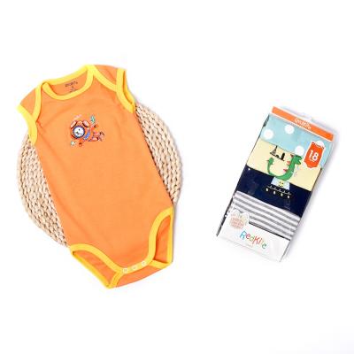 China Lovely Factory Direct Toddler Clothes Sleeveless 100% Cotton Baby Romper for sale