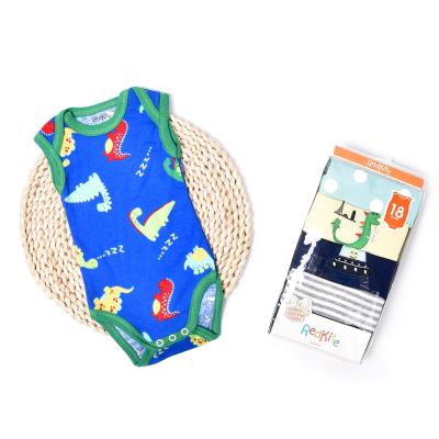 China Hot Sale High Quality Unisex Colorful 100% Cotton Rib Spring Summer Baby Clothes Baby Romper for sale