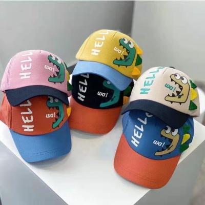 China New JOINT Kids Summer Hat Dinosaur Hat Baseball Cap Children for sale