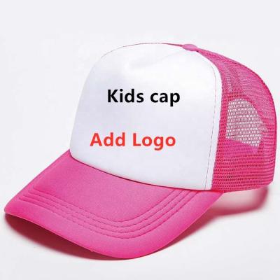 China COMMON Add Logo Factory Price Customs Service Offer Baby Trucker Hat 5 Panel Hat for sale