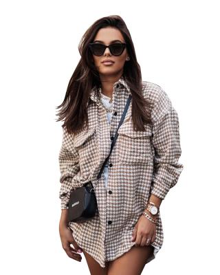 China New type QUICK DRY good price canvas and cotton plaid shirt jacket women shirt jacket for sale