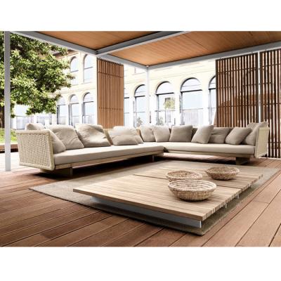 China PE modern outdoor wicker style outdoor furniture garden furniture rattan sofa set for sale