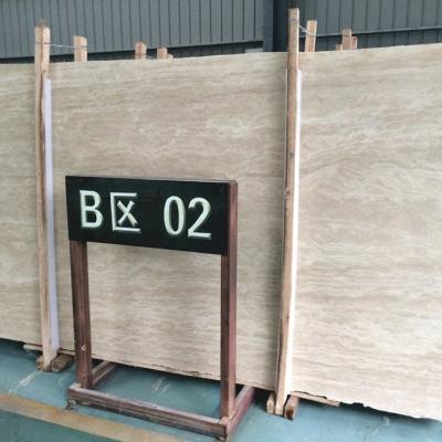 China Contemporary Marmol Travertino Precio , Beautiful Beige Travertine Marbles In Factory Prices for sale