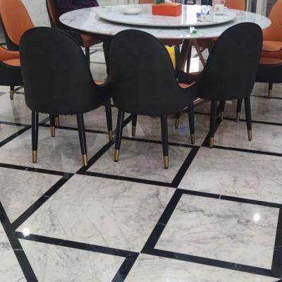 China Modern Architect Design Natural White Marble Rio White Marble Wall Tile Table Floor Tile for sale