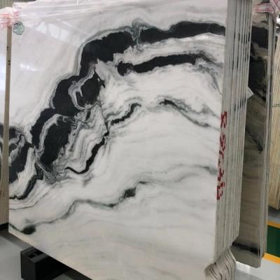 China Modern Marble China Direct Selling Veins White Marble Panda White Marble Black Panda White Factory Direct Sale for sale