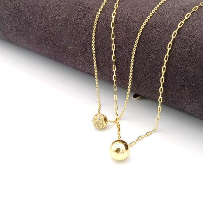 China Trendy Vintage Elephant Jewelry Silver Gold Plated Double Layer Chain Elephant Necklace For Women for sale