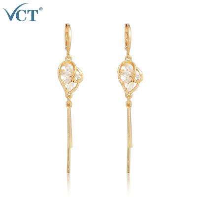 China Hot Sale 2020 Fashion Wholesale Classic Gold Long Fringe Pearl Tassel Earrings for sale