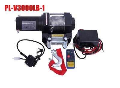 China Small Winch 3000lb ATV/UTV Boat Trailer Electric Winch For ATV Utv Off Road Recovery for sale