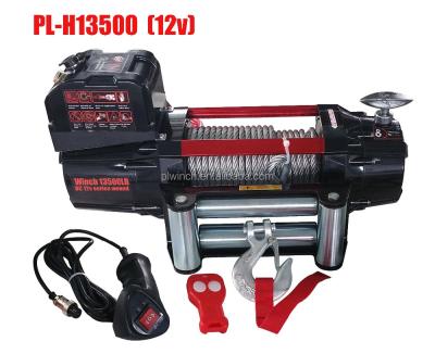 China TOP SALE ATV/UTV CONTROL 12V/24V FAST SPEED 4*4 WD ELECTRIC WINCH 13500LB for sale