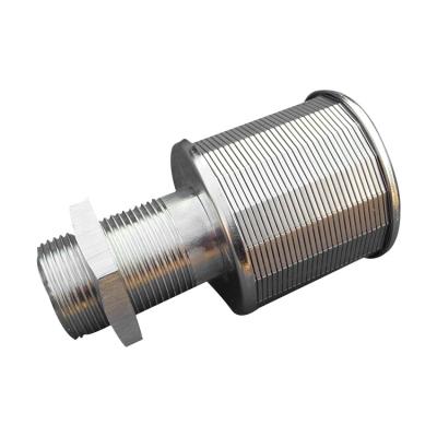 China Construction Material Shops Good Quality Water Filter Nozzle Wedge Wire Nozzle Stainless Steel Filter Nozzle for sale