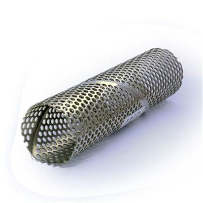 China Building material stores perforated stainless steel screened tube, perforated screen tube, perforated casing pipe with high filtration efficiency for sale