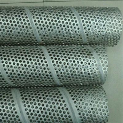 China Building Material Stores OD110,219 SS304,316 Punched Screen Filter / Perforated Screen Filter Tube With High Filtration Efficiency for sale